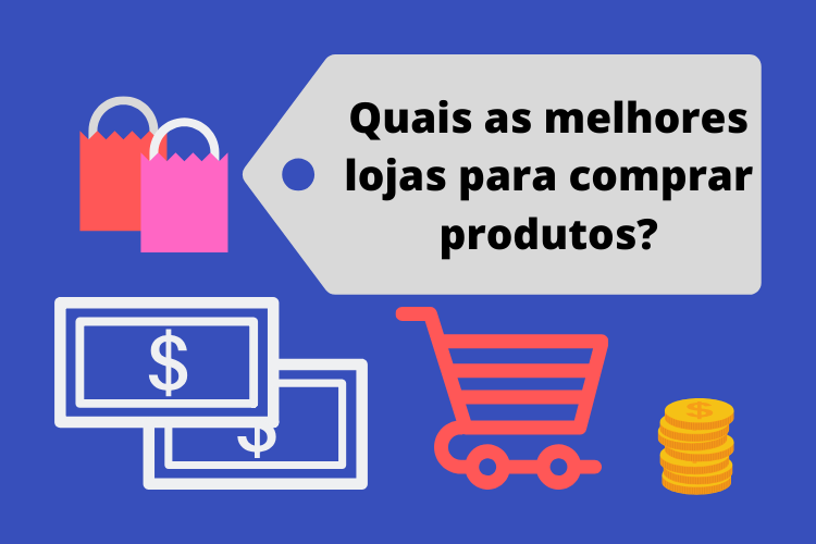 DICAS DE COMPRAS: O que vale a pena comprar no Paraguai? Imagem ilustrando moedas, carrinhos de mercado, notas de dinheiro e o subtitulo em questão.