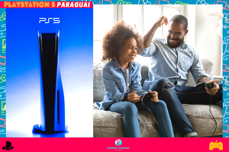 Playstation 5  | Família  jogando console 