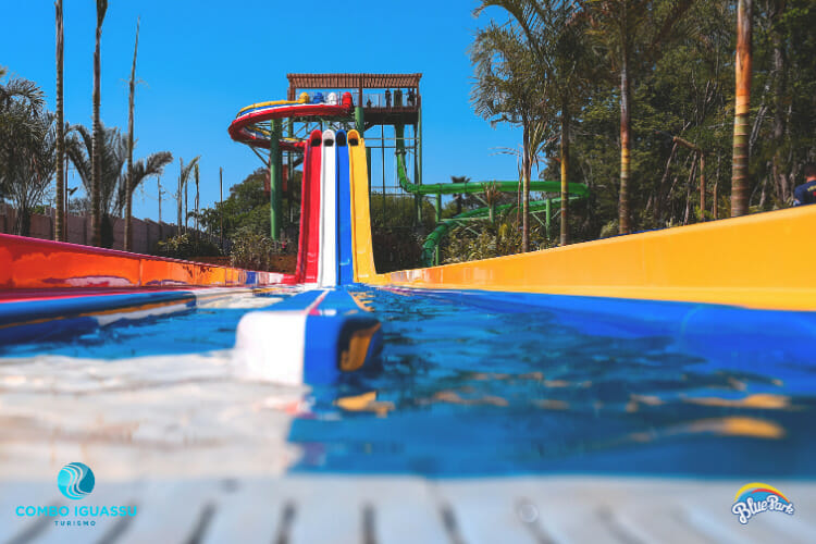 Uma das incríveis toboáguas do Blue Park!