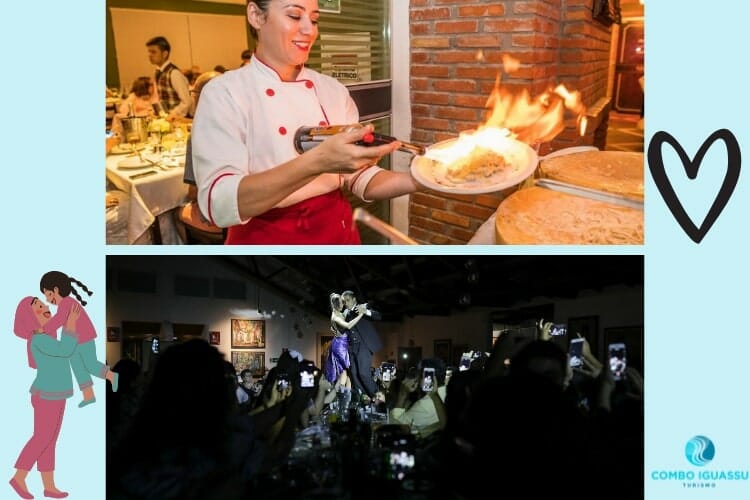 Uma das opções para quem vai passar o dia das mães em Foz do Iguaçu, o 4 Sorelle e Rafain Churrascaria, com direito a ver um show!