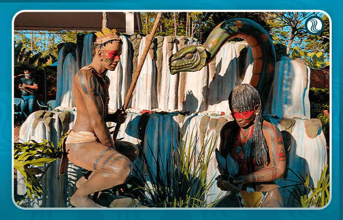 Escultura da Lenda das Cataratas - Marco das Três Fronteiras