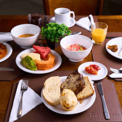 Café da manhã do hotel