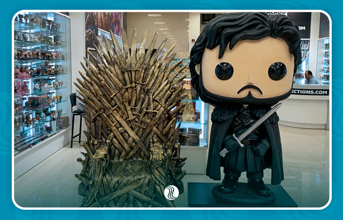 Estátua Funko pop do Game of Thrones na Atacado Collections