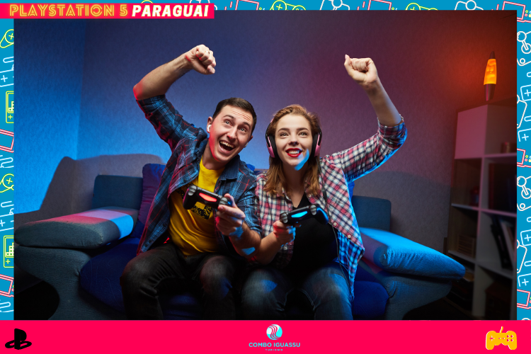 Casal jogando - Playstation