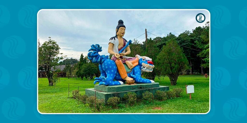 Bodhisattva Wenshu ou Manjushri -Templo Budista Foz